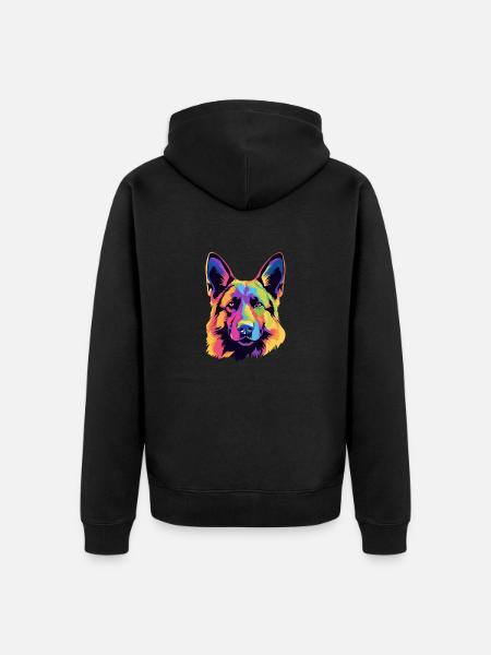 Sheepdog - Unisex Premium Organic Zip Hoodie - black