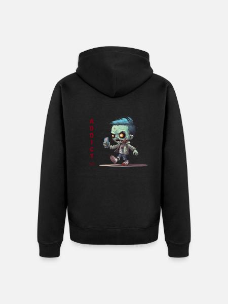 Handyholiker - Unisex Premium Organic Zip Hoodie - black