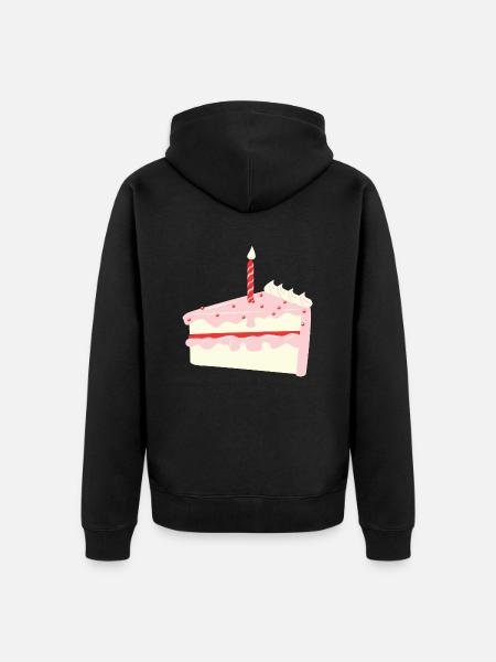 Birthday Cake - Unisex Premium Bio Zip Hoodie - Schwarz