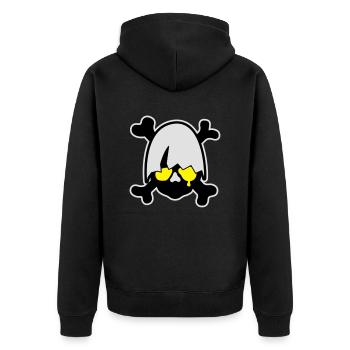 Kali hero - Veste à capuche bio Premium Unisexe - noir - Dos - Nico (187cm)
