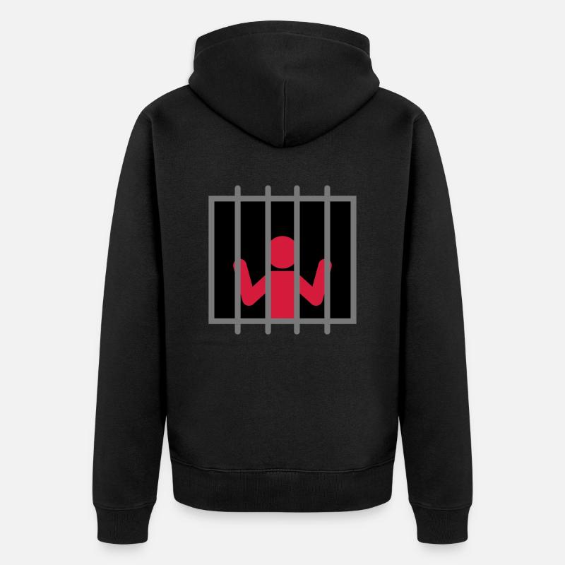 Captive Man - Veste à capuche bio Premium Unisexe - noir