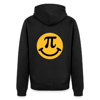 Pi - Veste à capuche bio Premium Unisexe - noir - Dos - Nico (187cm)