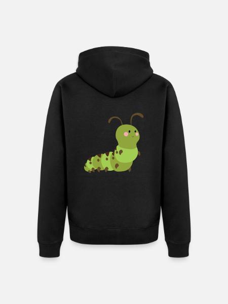 chenille - Veste à capuche bio Premium Unisexe - noir