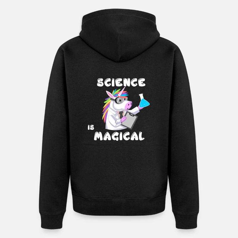 science - Veste à capuche bio Premium Unisexe - noir