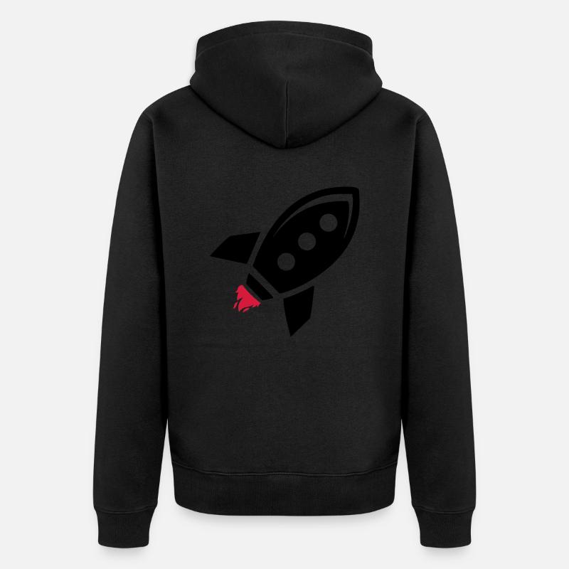 rocket - Veste à capuche bio Premium Unisexe - noir
