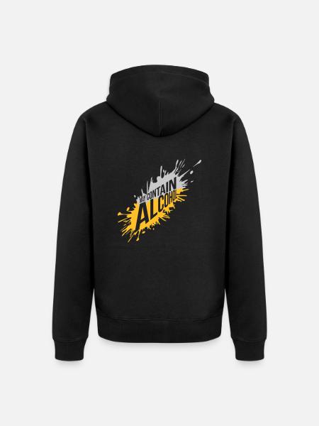Spritzer May Contain Alcohol - Unisex Premium Organic Zip Hoodie - black