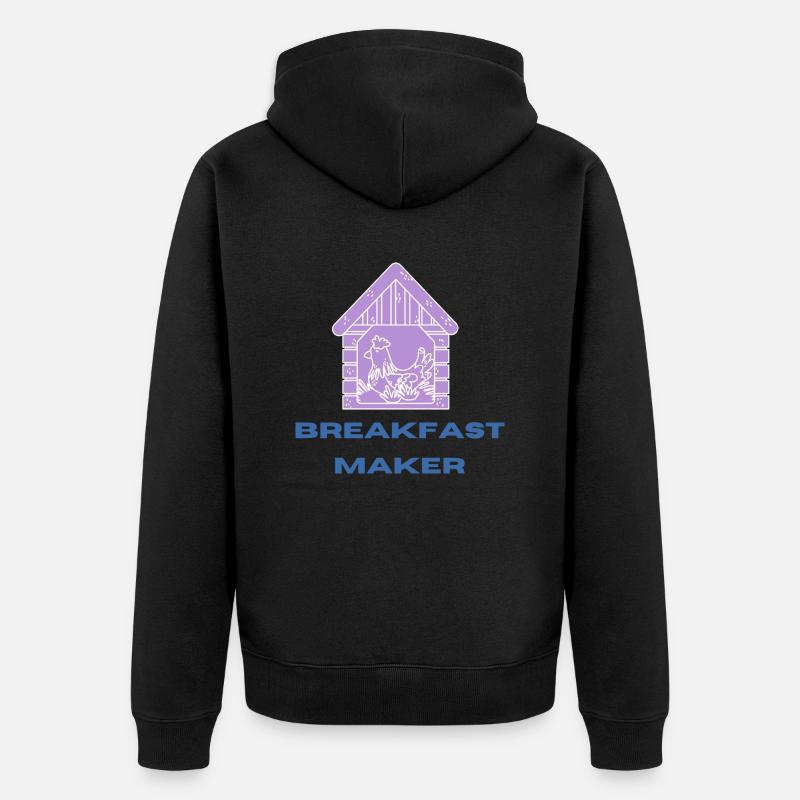 Breakfast MAKER - Veste à capuche bio Premium Unisexe - noir