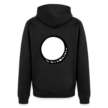 White Hole - Veste à capuche bio Premium Unisexe - noir - Dos - Nico (187cm)