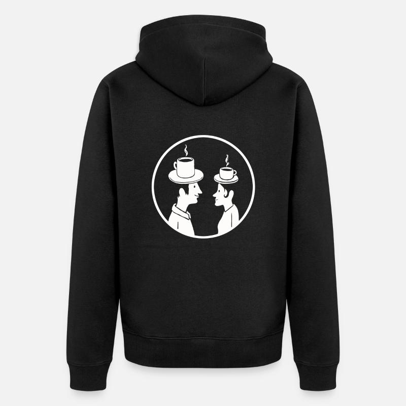 Chapeaux de café - Veste à capuche bio Premium Unisexe - noir