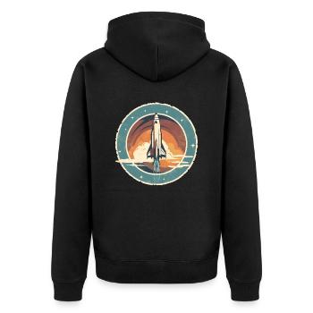 Skywalker - Découvrez l’aventure ! - Veste à capuche bio Premium Unisexe - noir - Dos - Nico (187cm)