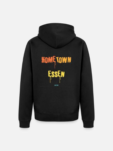 Home Town Essen 2 - Unisex Premium Bio Zip Hoodie - Schwarz