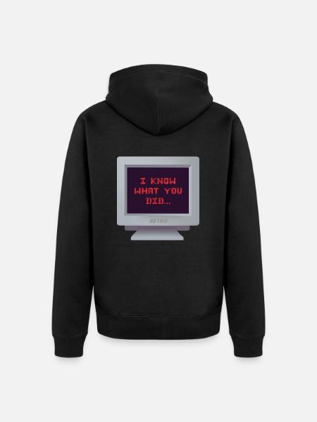 CRT-Design - Der Zeuge - Unisex Premium Bio Zip Hoodie - Schwarz