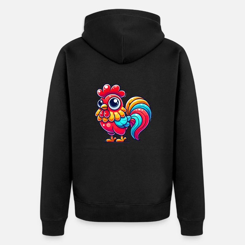 Coq Coq - Veste à capuche bio Premium Unisexe - noir