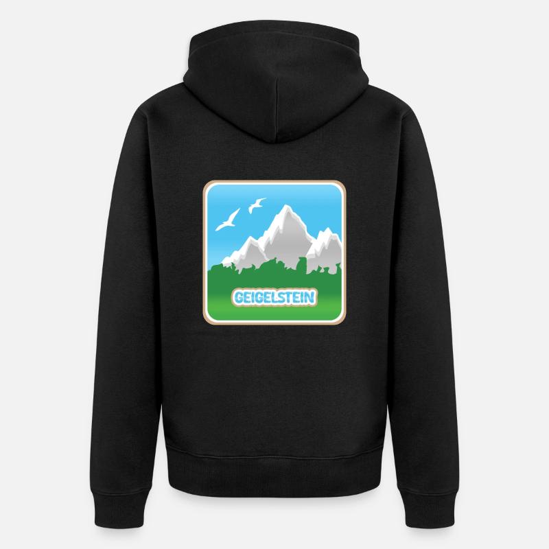 Geigelstein - Veste à capuche bio Premium Unisexe - noir