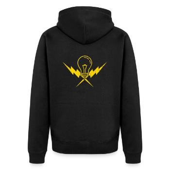 Électricien - Veste à capuche bio Premium Unisexe - noir - Dos - Nico (187cm)