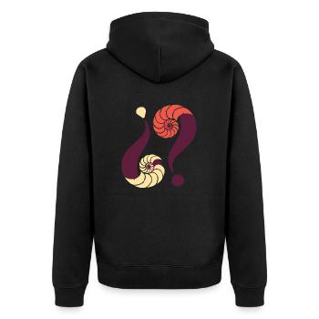 Énigme infinie. 10 Kiribila - Veste à capuche bio Premium Unisexe - noir - Dos - Nico (187cm)