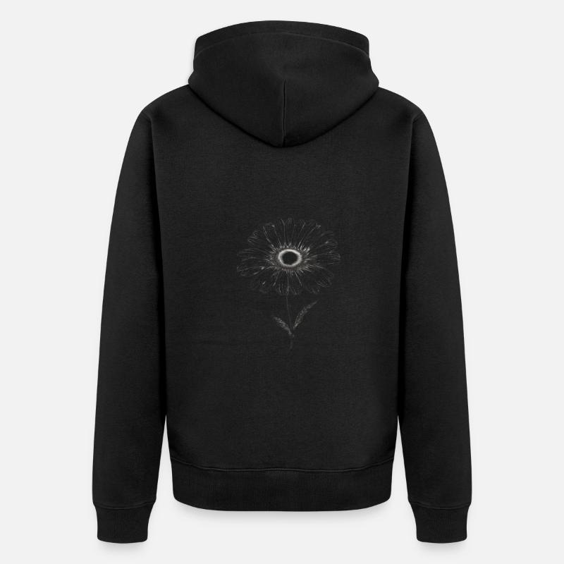 Daisy Sillouetthe - Veste à capuche bio Premium Unisexe - noir