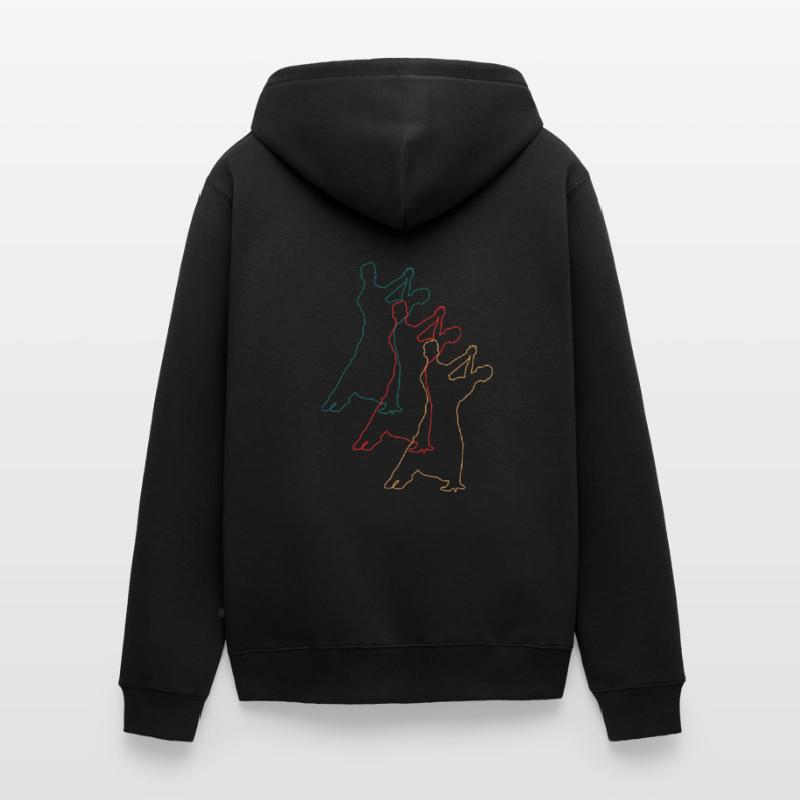 Dancing couples: elegance and synchronicity Unisex Premium Organic Zip Hoodie