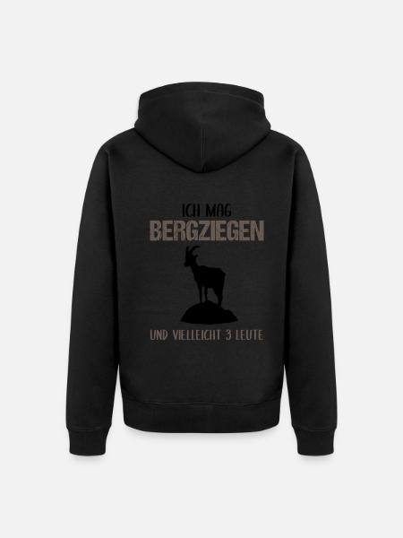 Bergziegenfreund - Unisex Premium Bio Zip Hoodie -