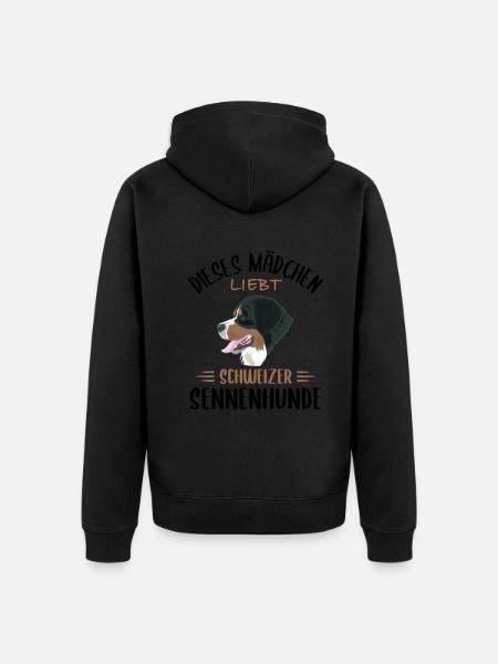 Berner Sennenhunde: Schweizer Canin-Liebhaber - Unisex Premium Bio Zip Hoodie -