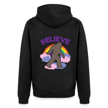 Croyance en l’être surnaturel Bigfoot - Veste à capuche bio Premium Unisexe - noir - Dos - Nico (187cm)