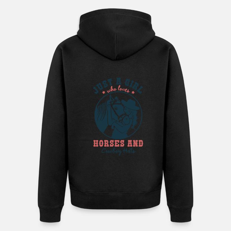 Pferdeliebe - Ein Lebensgefühl - Unisex Premium Bio Zip Hoodie - undefined