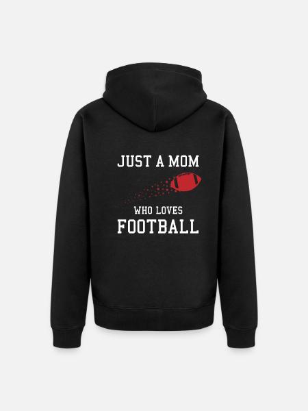 Football Mama Highlight - Unisex Premium Organic Zip Hoodie - black