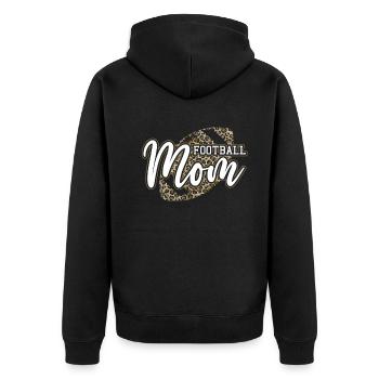 Élégant Football Mom Wild Print - Veste à capuche bio Premium Unisexe - noir - Dos - Nico (187cm)