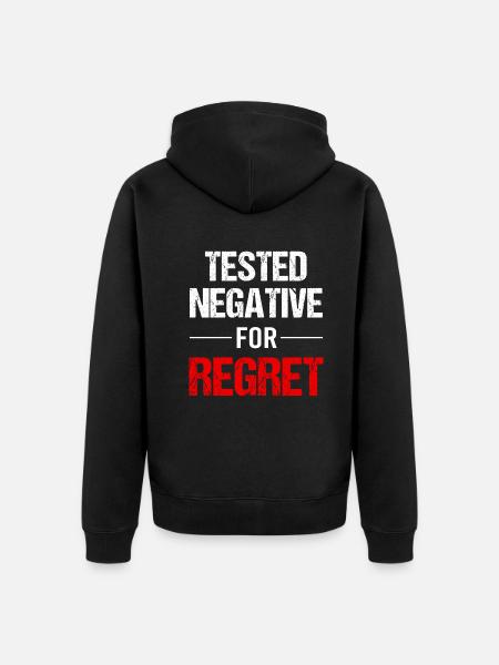 Regret - Doctrine of Life - Unisex Premium Organic Zip Hoodie - black