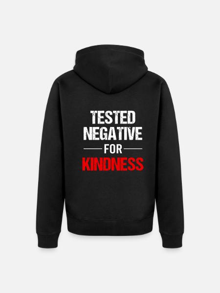 Kindness - warmth of heart - Unisex Premium Organic Zip Hoodie - black