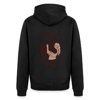 Time with Horses Priceless - Unisex Premium Organic Zip Hoodie - black - Back - Nico (187cm)