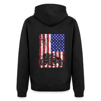 Monster Truck Adventure Horizon Cadeau - Veste à capuche bio Premium Unisexe - noir - Dos - Nico (187cm)