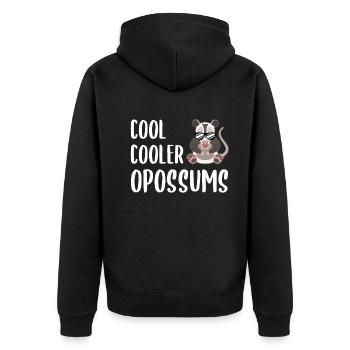 Lunettes de soleil Cooler Opossum Trend Animal - Veste à capuche bio Premium Unisexe - noir - Dos - Nico (187cm)