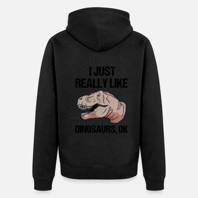 Cadeau d’amour Dino facile - Veste à capuche bio Premium Unisexe - undefined