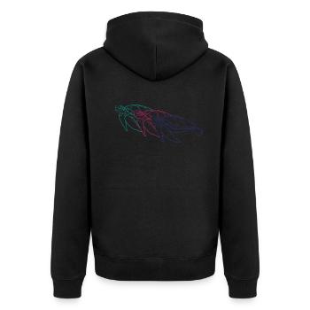 Trio Turtles Sea Dream Gift - Unisex Premium Organic Zip Hoodie - black - Back - Nico (187cm)