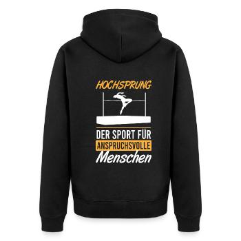 Saut en hauteur Elite Sports Cadeau - Veste à capuche bio Premium Unisexe - noir - Dos - Nico (187cm)