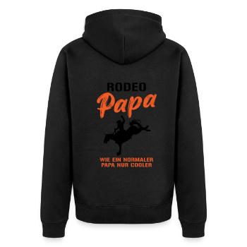 Rodeo Dad - Plus cool que le reste - Veste à capuche bio Premium Unisexe - noir - Dos - Nico (187cm)