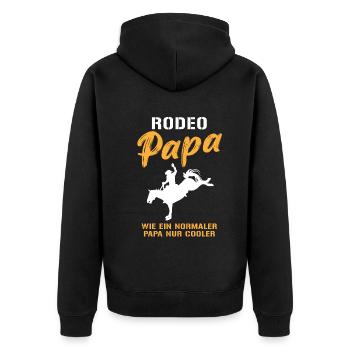 Rodeo Dad - Plus cool que le reste - Veste à capuche bio Premium Unisexe - noir - Dos - Nico (187cm)