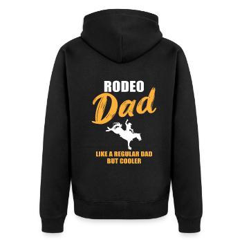 Rodeo Dad - Plus cool que le reste - Veste à capuche bio Premium Unisexe - noir - Dos - Nico (187cm)