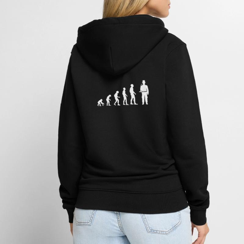 L’évolution vers le bonheur Veste à capuche bio Premium Unisexe