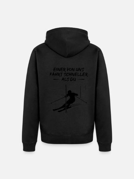 Fast Slalom Champion Gift - Unisex Premium Organic Zip Hoodie - 