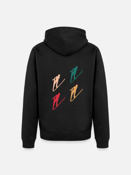 Pulls colorés - Veste à capuche bio Premium Unisexe - noir