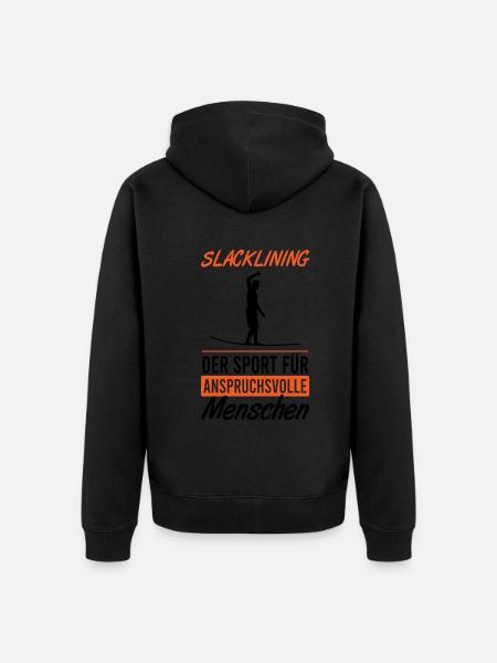 Slackline Meisterklasse - Geschenk - Unisex Premium Bio Zip Hoodie - 