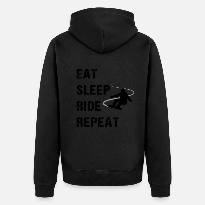 Boarder-Rhythmus - Geschenk - Unisex Premium Bio Zip Hoodie - undefined