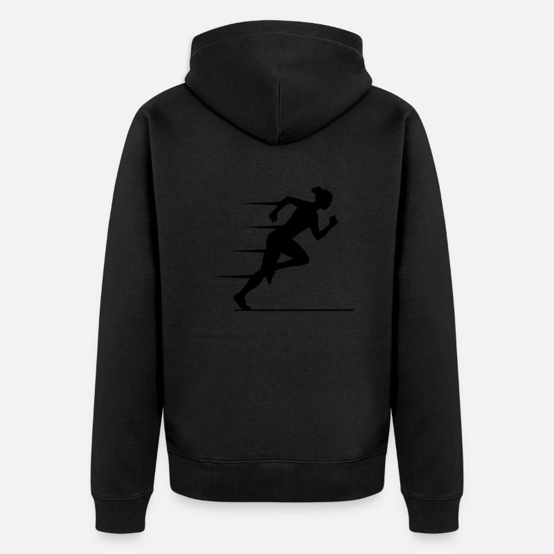 Elégance et puissance - Sprinter Stylish - Veste à capuche bio Premium Unisexe - undefined