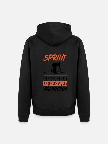 Elite Sprinter Powerful - Unisex Premium Organic Zip Hoodie -