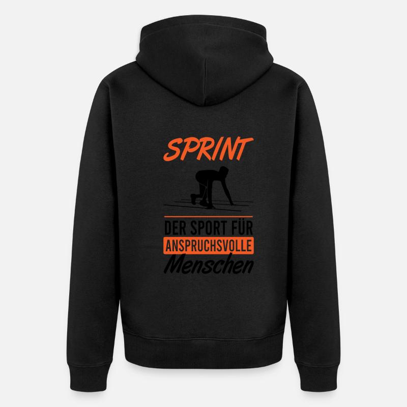 Elite Sprinter Leistungsstark - Unisex Premium Bio Zip Hoodie - undefined