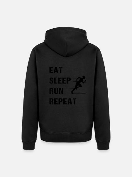 Runner's Mantra - Pure Discipline - Unisex Premium Organic Zip Hoodie - 