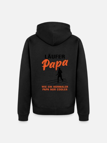 Cool Runner Dad Saying - Unisex Premium Organic Zip Hoodie - 