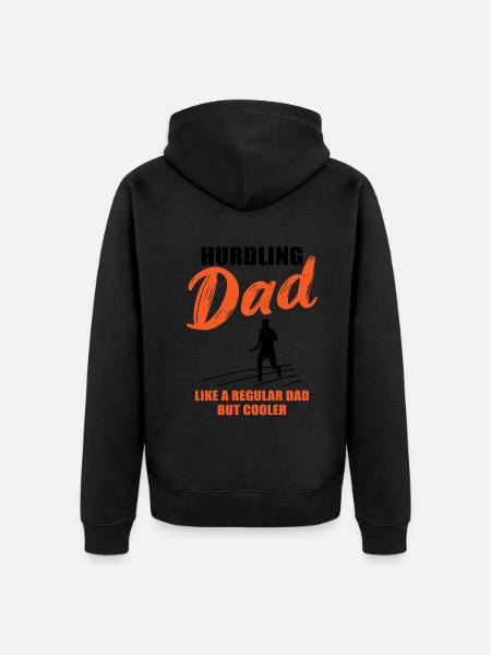 Cool Runner Dad Saying - Unisex Premium Organic Zip Hoodie - 